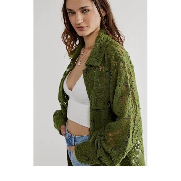 Free People Ruby Lace jacket NWT M - Picture 3 of 6